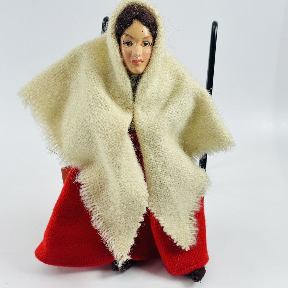 Jay of Dublin Traditional Fold Dolls Connemara Woman Doll 6.5in Handmade Ireland